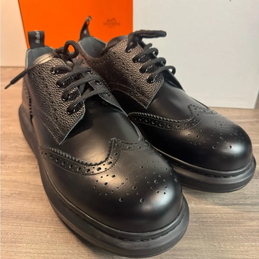 Alexander McQueen Hybrid Lace Brogue Platform Lace Sneaker size 43/US10 $690 - Picture 4 of 10